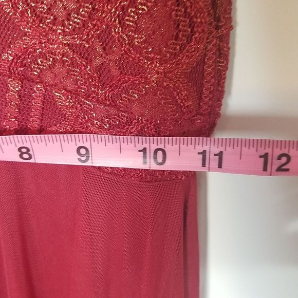 Kelle Girls Red A line sleeveless dress Medium - Picture 7 of 7